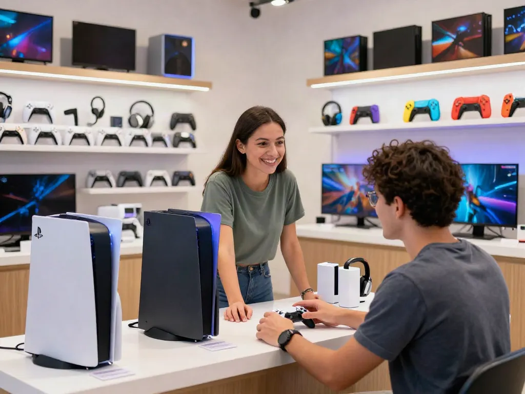 Experience the rokok88 link with expert help in a vibrant gaming store.